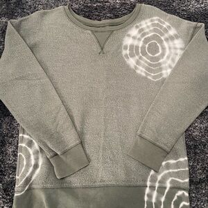 Justice Olive Green Tie-Dye Crewneck Sweatshirt